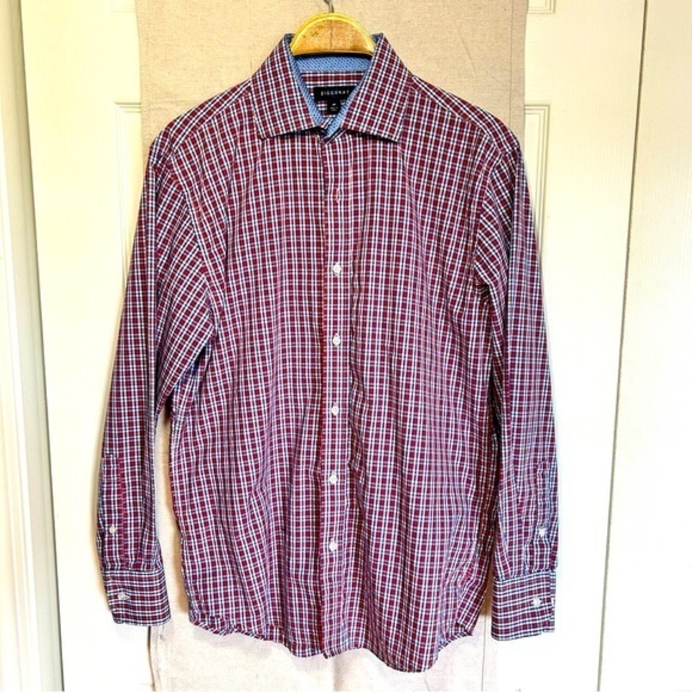 Men’s Ziggurat long sleeve button down shirt M